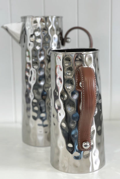 390C - Lrg Bolt Hmrd Jug Brown Leathr 2.5L 33Cm