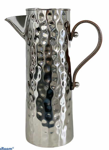 390C - Lrg Bolt Hmrd Jug Brown Leathr 2.5L 33Cm