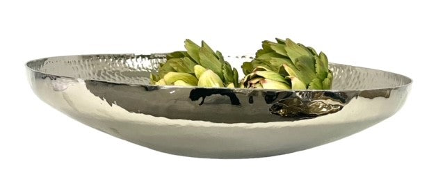 391J - Hammer Centre Piece Bowl Shiny/Matt 44Cm
