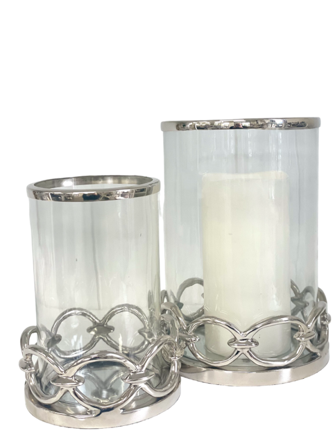 392B - Silver Hurricane With Round Links Large