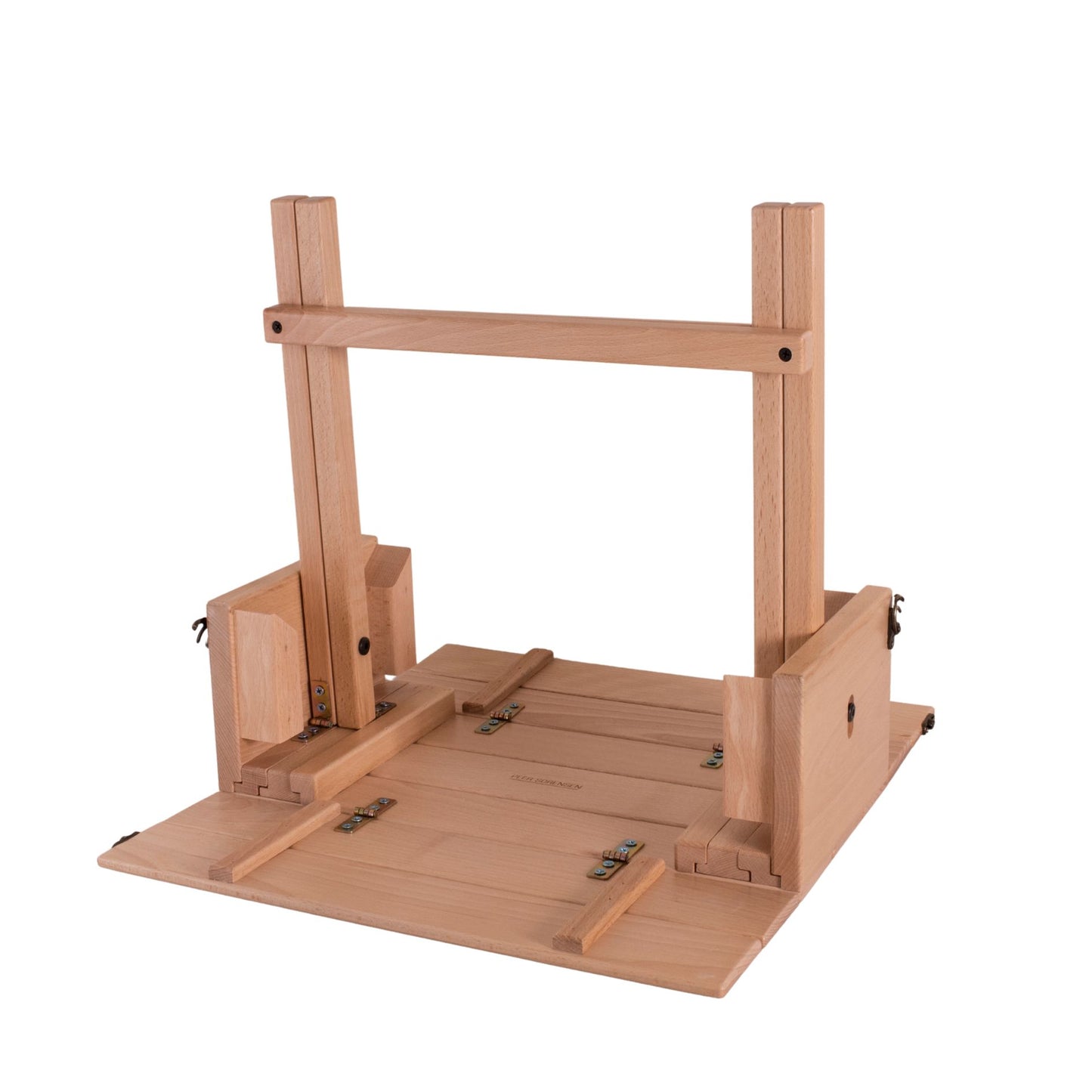 Peer Sorensen - Folding Picnic Caddy Table – Beechwood Brilliance Meets Portable Elegance