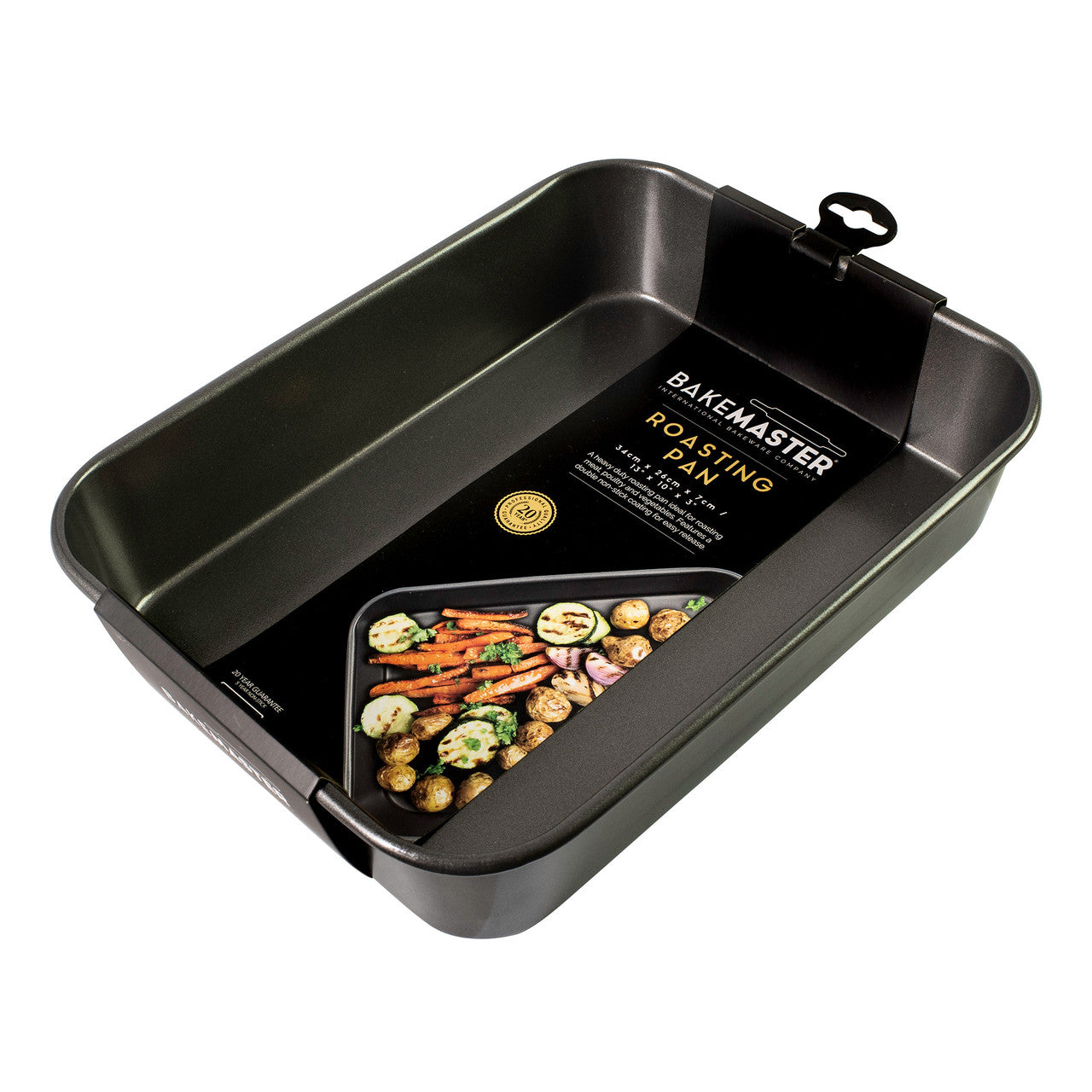 Medium Deep Roasting Pan, 34 x 26 x 7cm - Non-stick