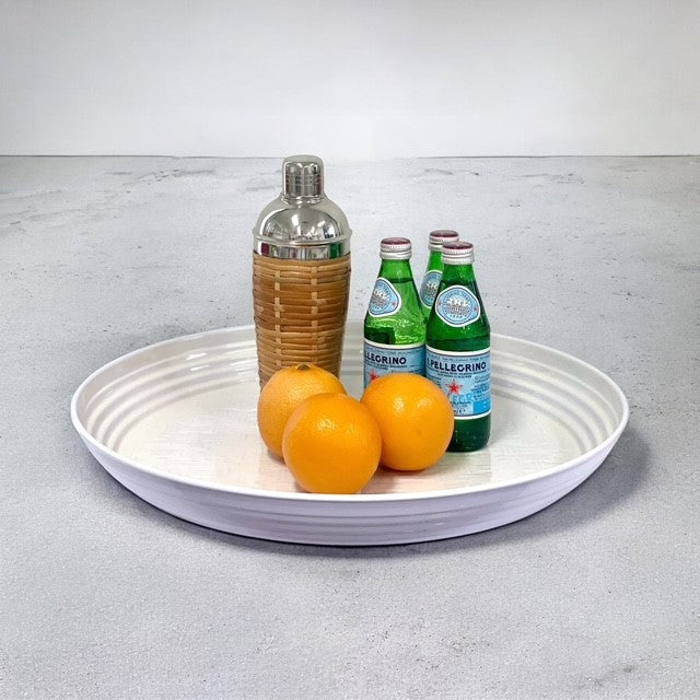 400R Bamboo Large Service Platter White 47Cm