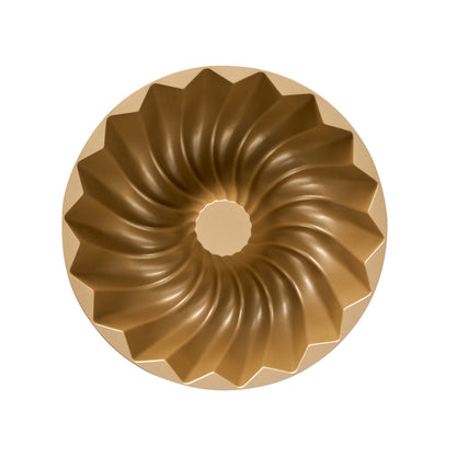 Classic Fluted Ring Cake Pan, 23.7 x 23.7 x 9.8cm - Champagne