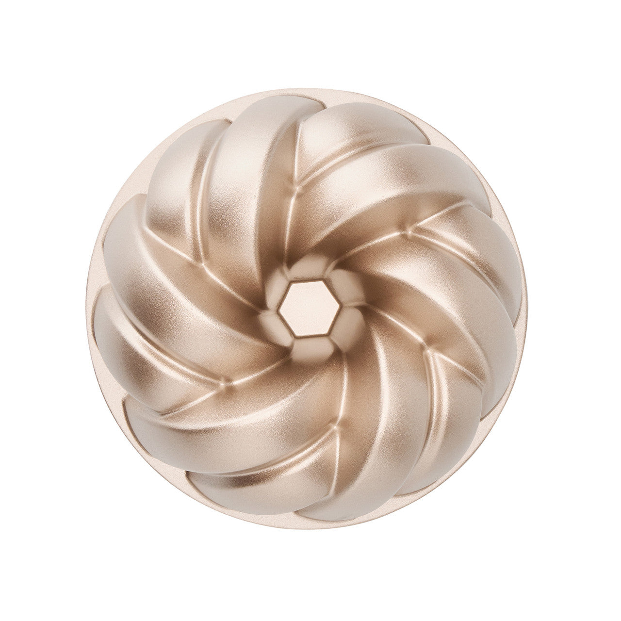 Braided Fluted Ring Cake Pan, 24 x 24 x 9.8cm - Champagne