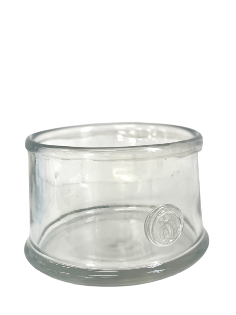 401 - Large Clear W/ Bee Vase 13Wide X 18Cm