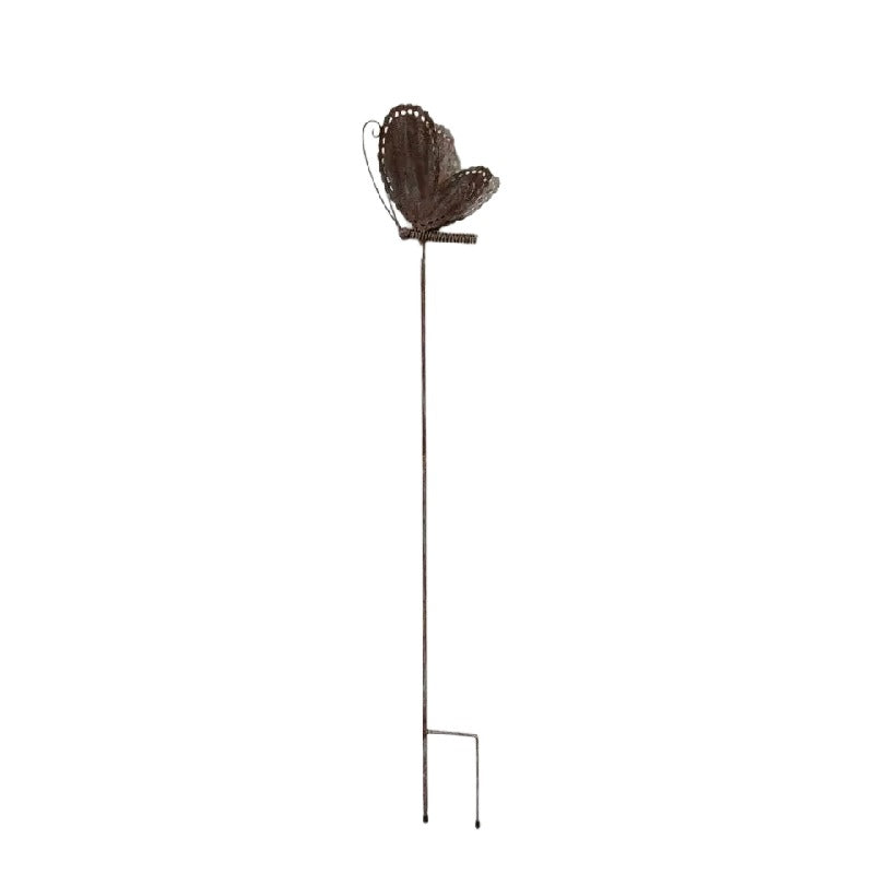 Rustic Butterfly Garden Stake 20x6x115cm