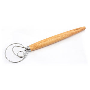 DOUGH WHISK - 33 X 7.5CM (24CM HANDLE LENGTH)