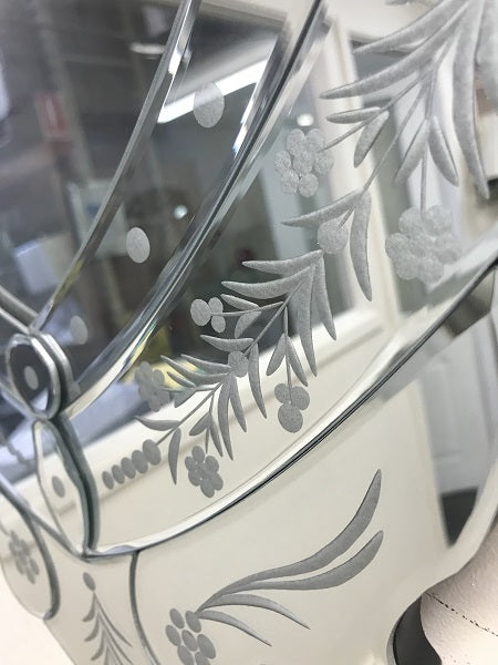 Heart Shaped Venetian Mirror Beautiful And Large 94X63Cms