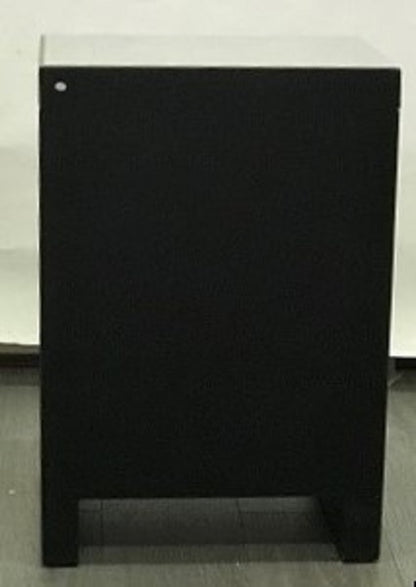 Mirrored Modern Bedside With 3 Drawers On Runners In Silver. Last Two, Floor Stock Left, Half Price.