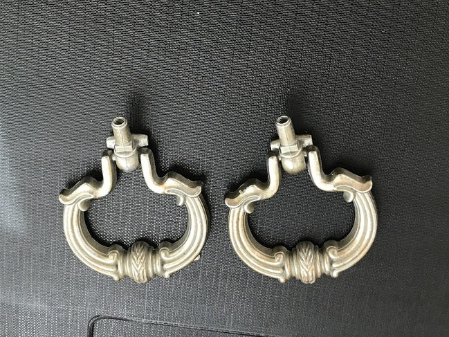 Antique Champagne Drawer Pull Handles - Set Of 2 (Screws Not Supplied)