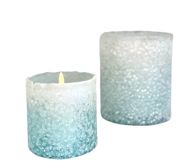 412 - Frosted Votive Blue Small