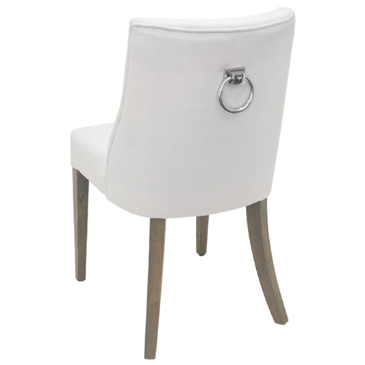 Ex Showroom Ophelia Dining Chair White Chrome Ring. Last 2 At This Price.