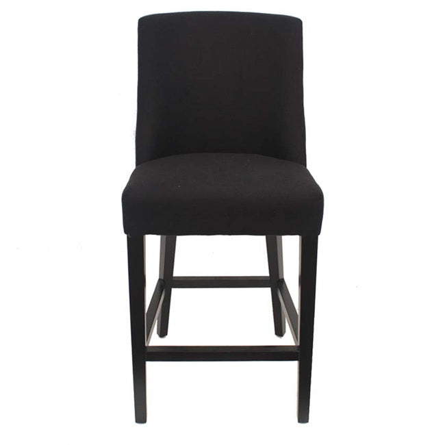 Ophelia Tall Barstool Black Chrome Ring On Back