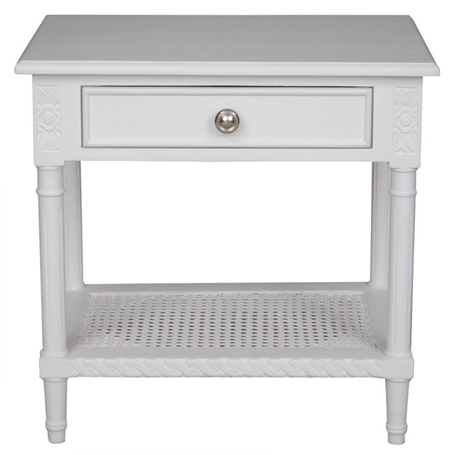 Polo Side Table/Bedside White