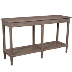 Polo Long Classic Console W/Shelf Oak Wash 140. Coastal Long Console In Oakwash Finish, Measuring At 140X40X80Cmh.