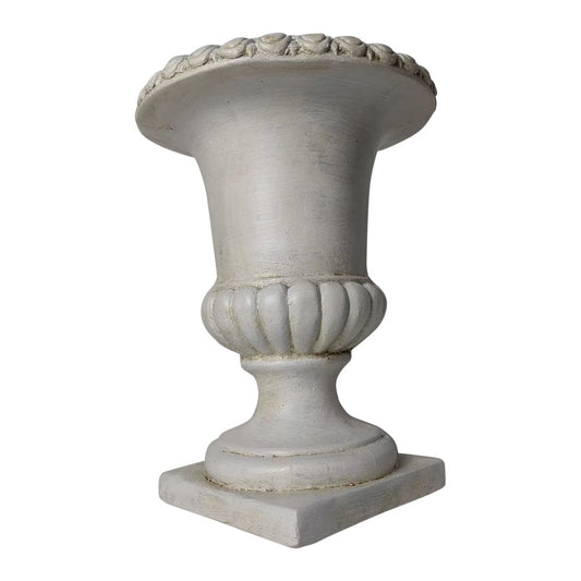 Elaborate Off-White Distressed Roman Planter 24x24x30.5cm