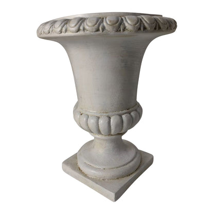 Elaborate Off-White Distressed Roman Planter 24x24x30.5cm