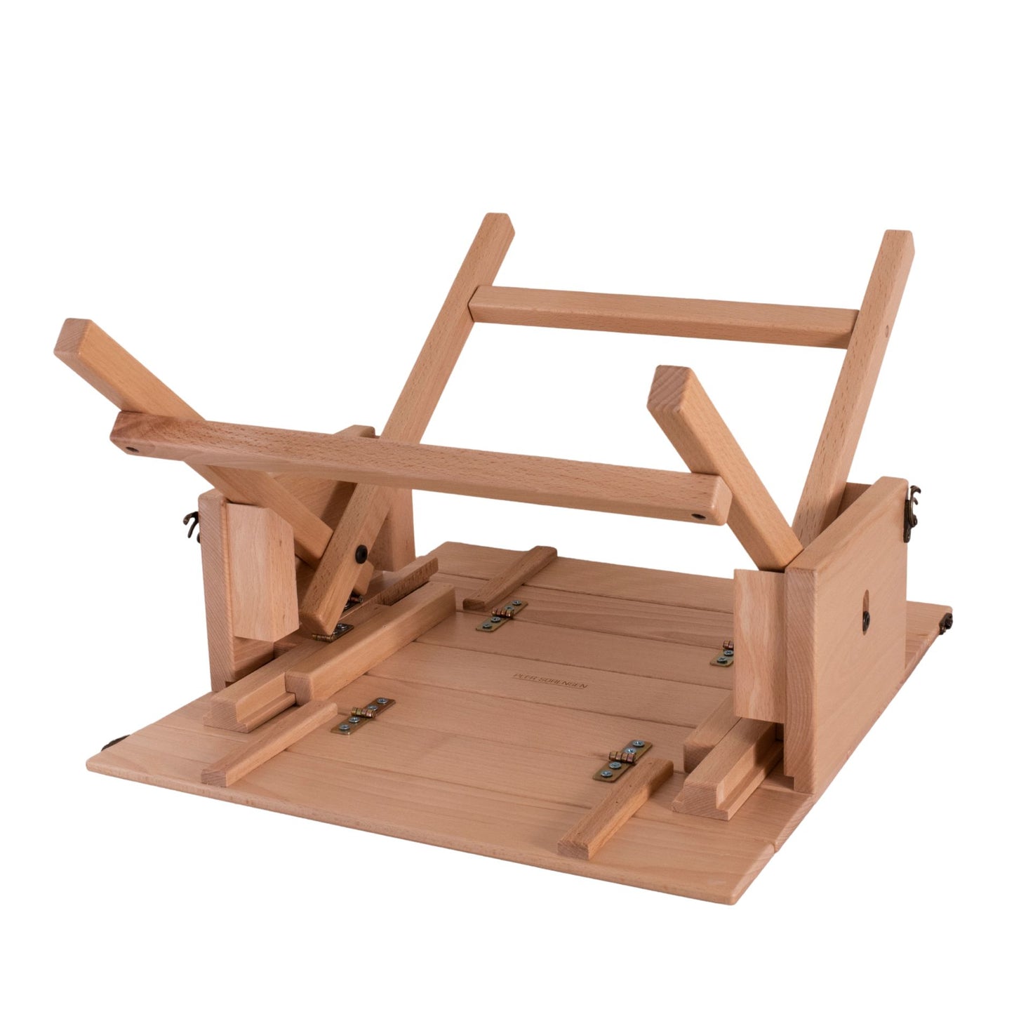 Peer Sorensen - Folding Picnic Caddy Table – Beechwood Brilliance Meets Portable Elegance