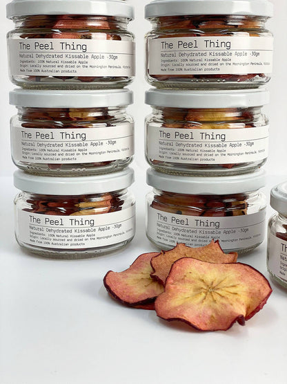 Gift Size - Natural Dehydrated Kissable Apple - 30gm Jar