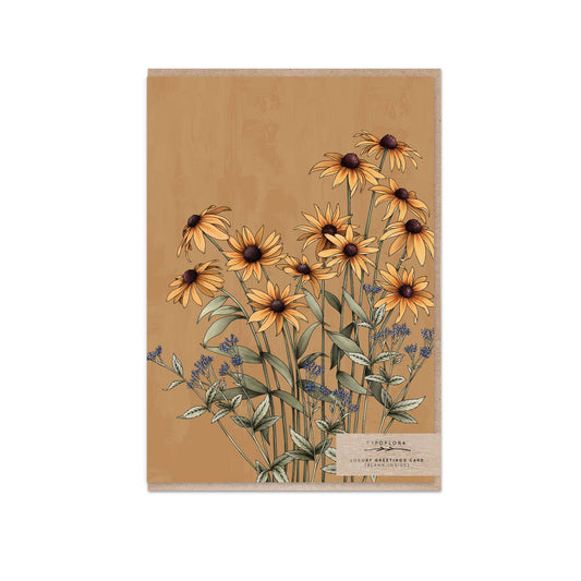 Black Eyed Susan Portrait Card