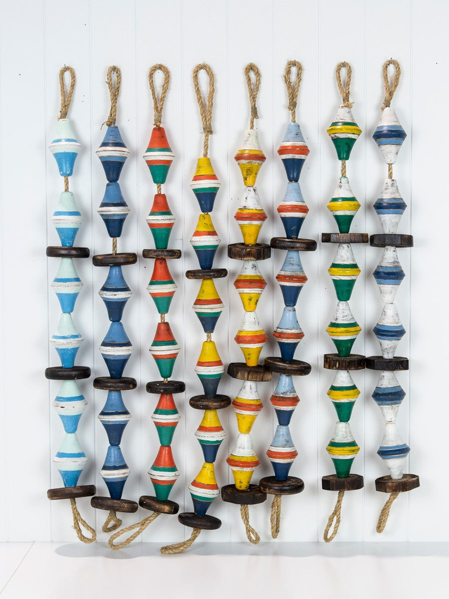 String Of Diamond Buoys - Yellow & White