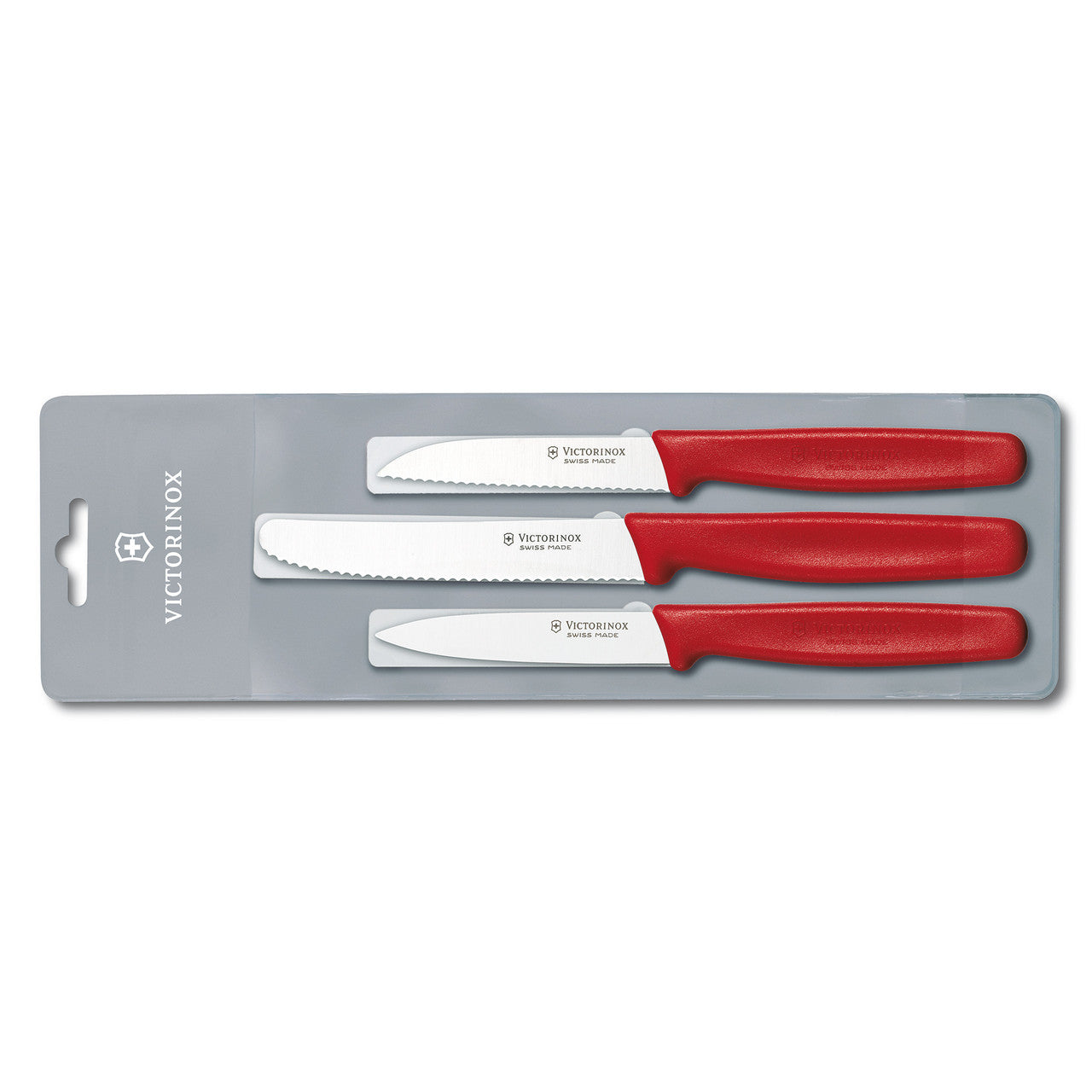 Paring Knife - Set 3pc - Nylon - Red