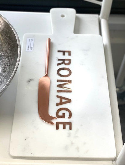 54A - Rectangle Marble Fromage/Cheese  Board 40X18 W/Knife