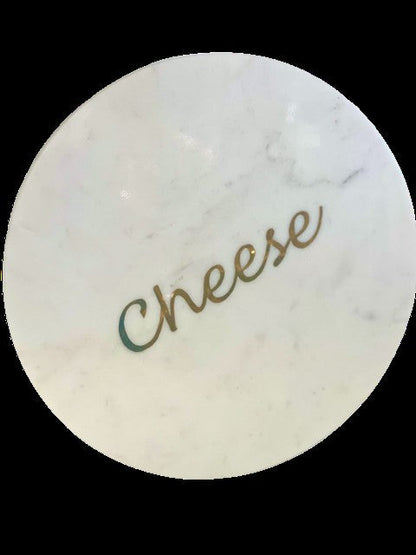 54D - Round Marble "Cheese" Board 30Cm