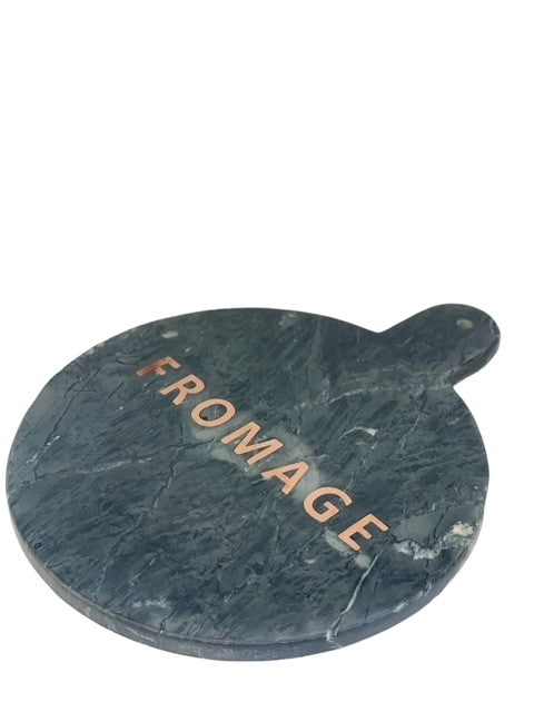 54F - Black Marble Cheese "Fromage" Board 30Cm