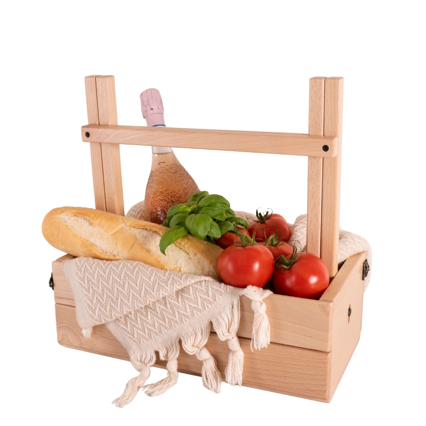 Peer Sorensen - Folding Picnic Caddy Table – Beechwood Brilliance Meets Portable Elegance