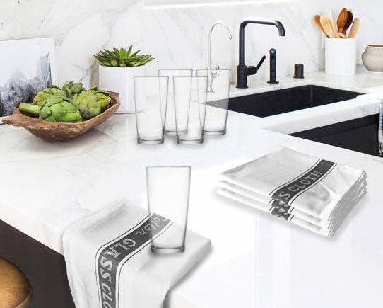 Glass Cloths 100% Cotton - Set of 3