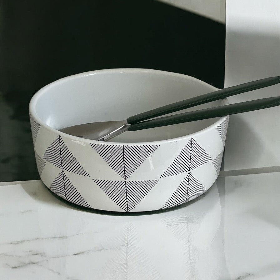 60N - Ceramic Bowl W/Pattern