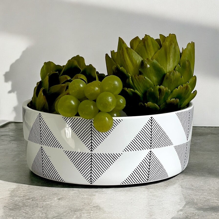 60N - Ceramic Bowl W/Pattern