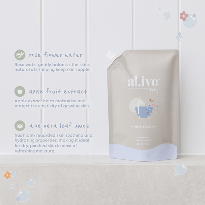 640Ml Bubble Bath Refill - Apple Blossom