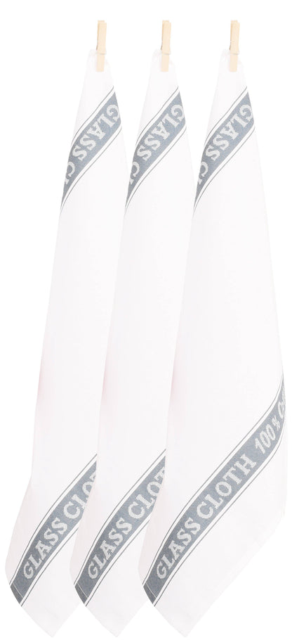 Glass Cloths 100% Cotton - Set of 3