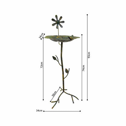 Lilypad on Branch Birdfeeder w/Windmill 34x34x93cm
