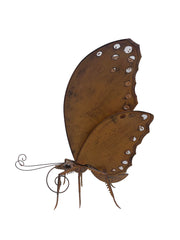 Large Rust Metal Butterfly 65x30x70cm