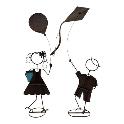 Set/ Asst Colourful Playing Kids Planters 65x25x58-104/35x17x98cm