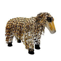 Metal 'White' Sheep Statue 56x33x37.5cm