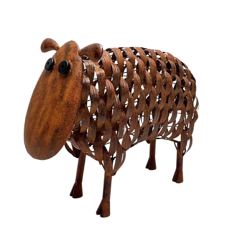 Metal Rust Sheep Statue 54x25x42cm