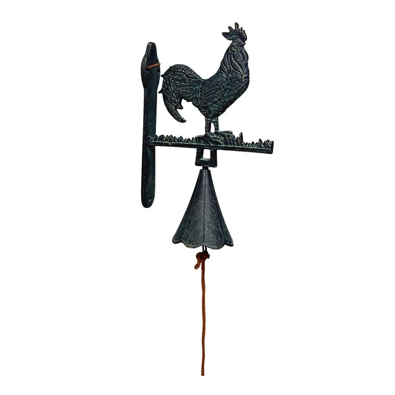 Cast- Iron Rooster Doorpost Bell 18.5x8.5x30cm