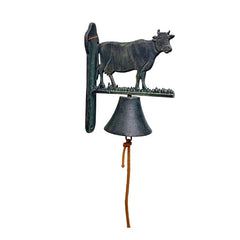 Cast - Iron Cow Doorpost Bell 26x9.5x23.5cm