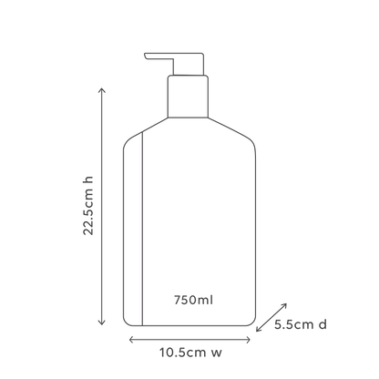 750Ml Body Wash - Mango & Lychee