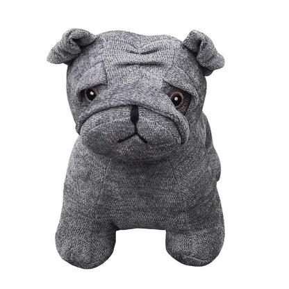 Grey French Bulldog Door Stopper