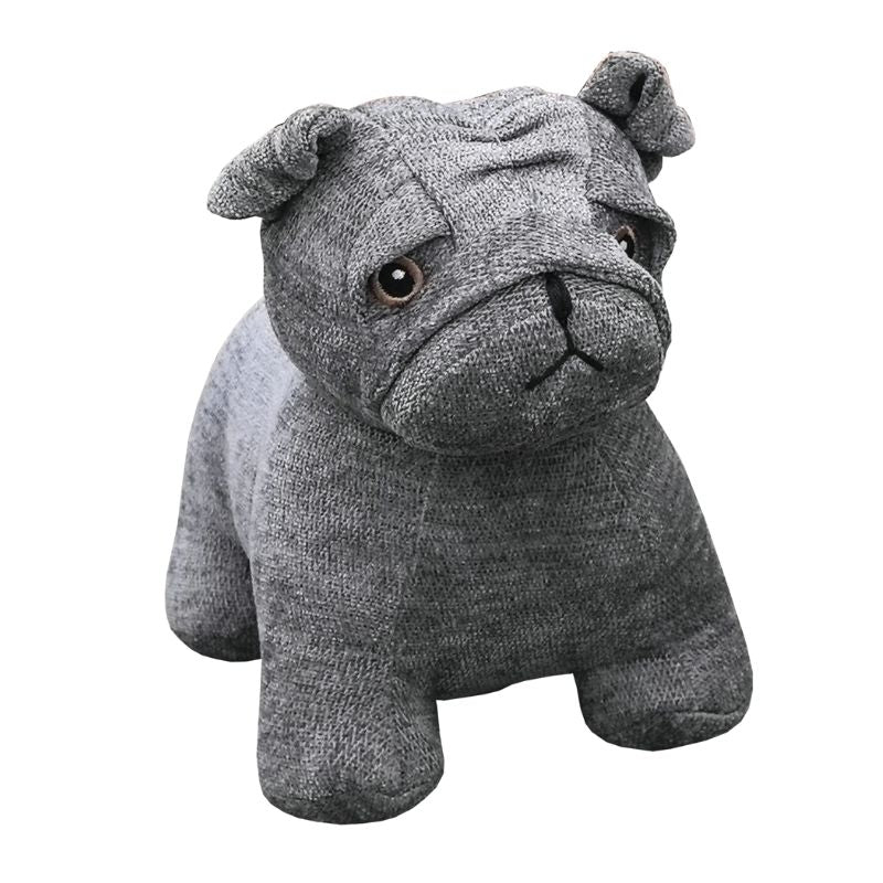 Grey French Bulldog Door Stopper