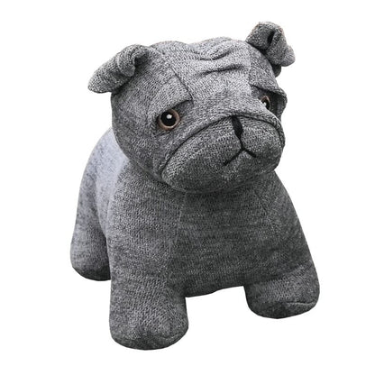 Grey French Bulldog Door Stopper