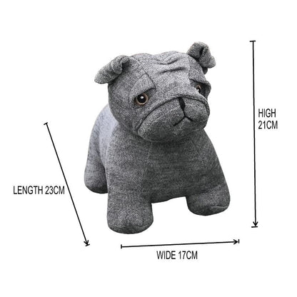 Grey French Bulldog Door Stopper