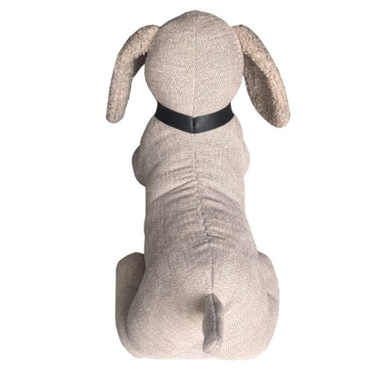 Beige Fabric Dachshund Door Stopper