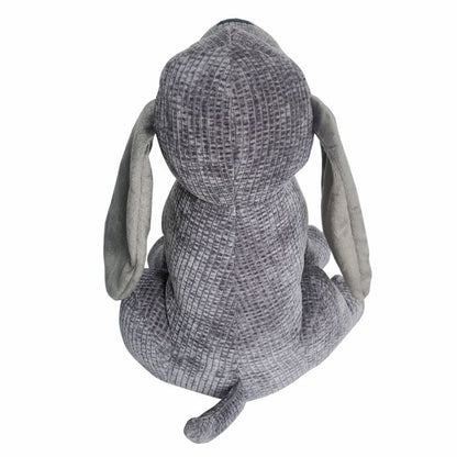 Grey Fabric Long-Eared Dog Door Stopper